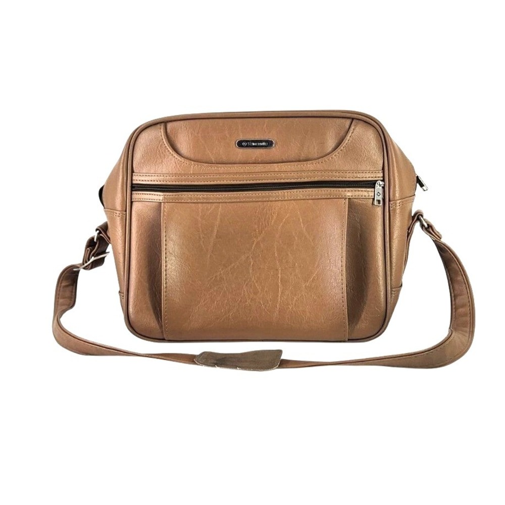 Samsonite‎ Concord Shoulder Carry On Overnight Bag Tan/Brown Vinyl